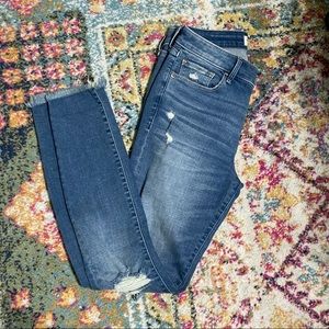 Abercrombie & Fitch, The Super Skinny Ankle, Mid Rise Jean